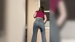 Peeing Jeans Backwards